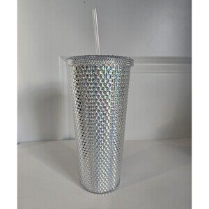 Studded  Tumbler With Straw